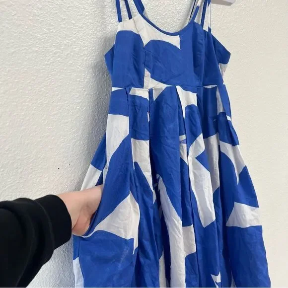 Anthropologie Printed Babydoll Smock Maxi Dress Size XS *Flawed* Spring Summer - Picture 6 of 11